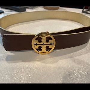 Tory Burch brown reversible belt